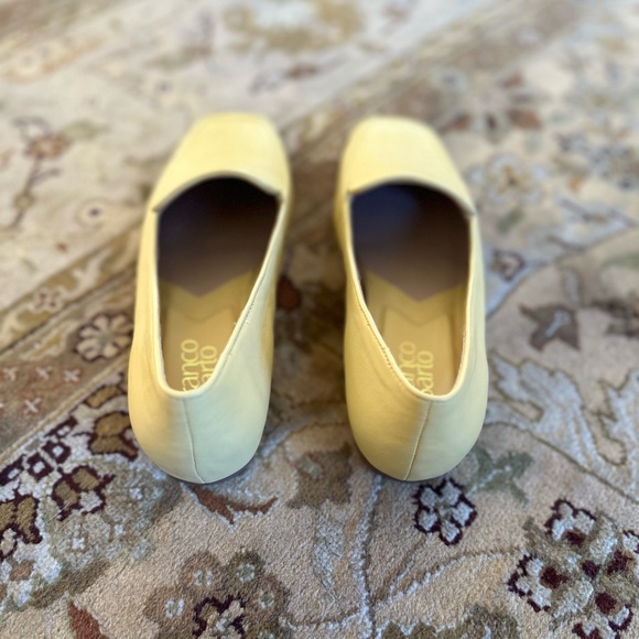 Franco Sarto Women’s Avery 2 Loafers Light Yellow Raffia Size 9.5 Square Toe - Picture 8 of 15